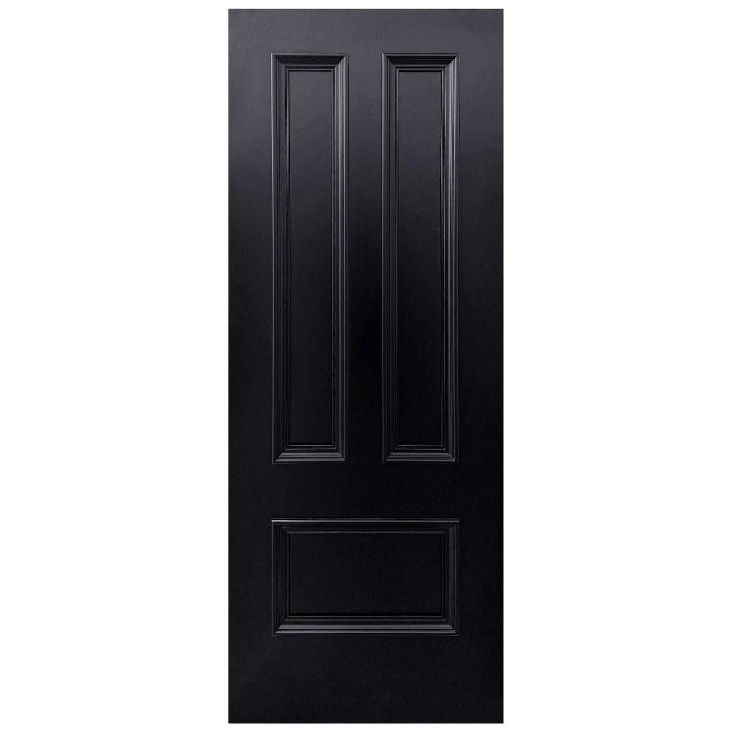 Jet Black Internal Fully Finished Belgravia 3 Panel Fire Door