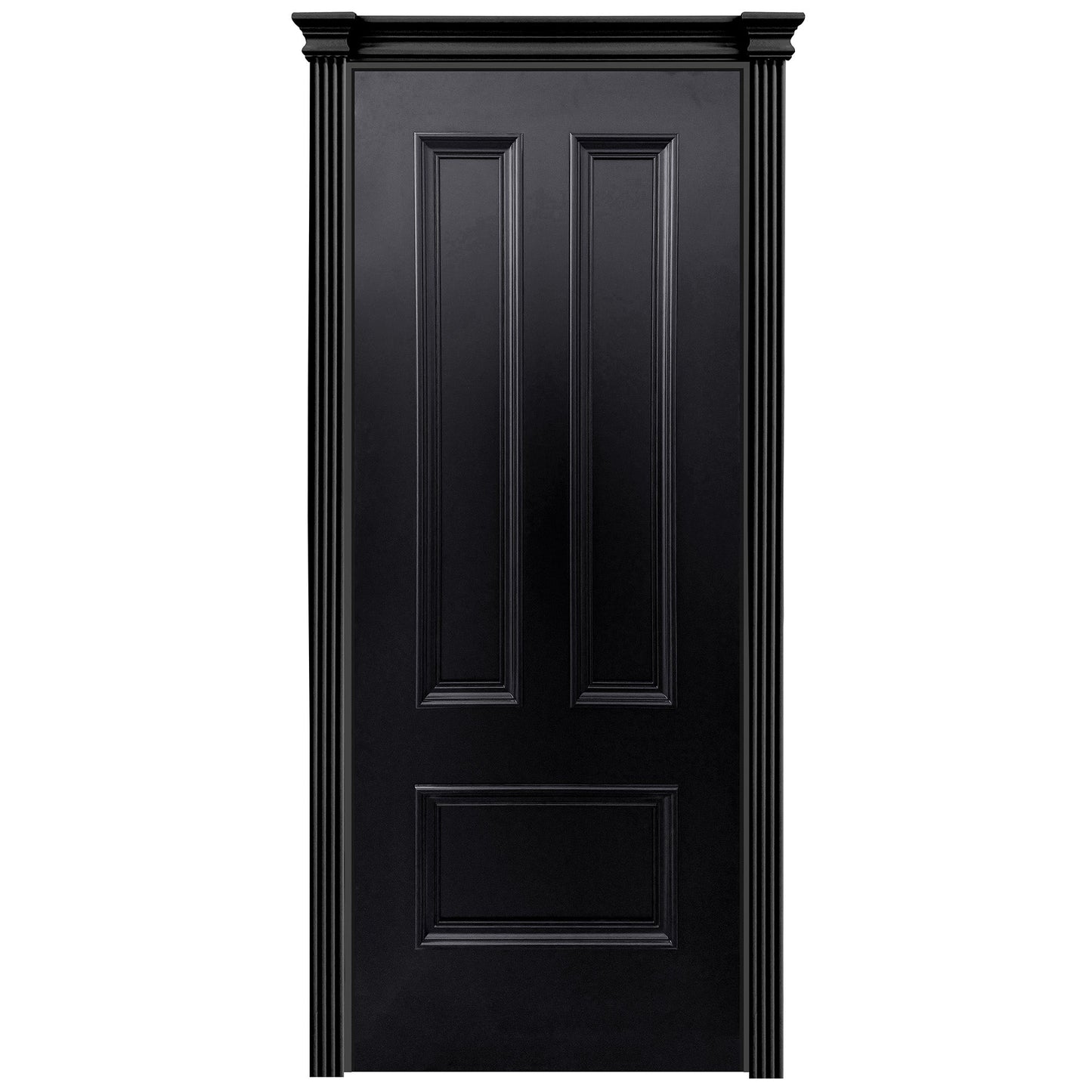 Jet Black Internal Fully Finished Belgravia 3 Panel Door