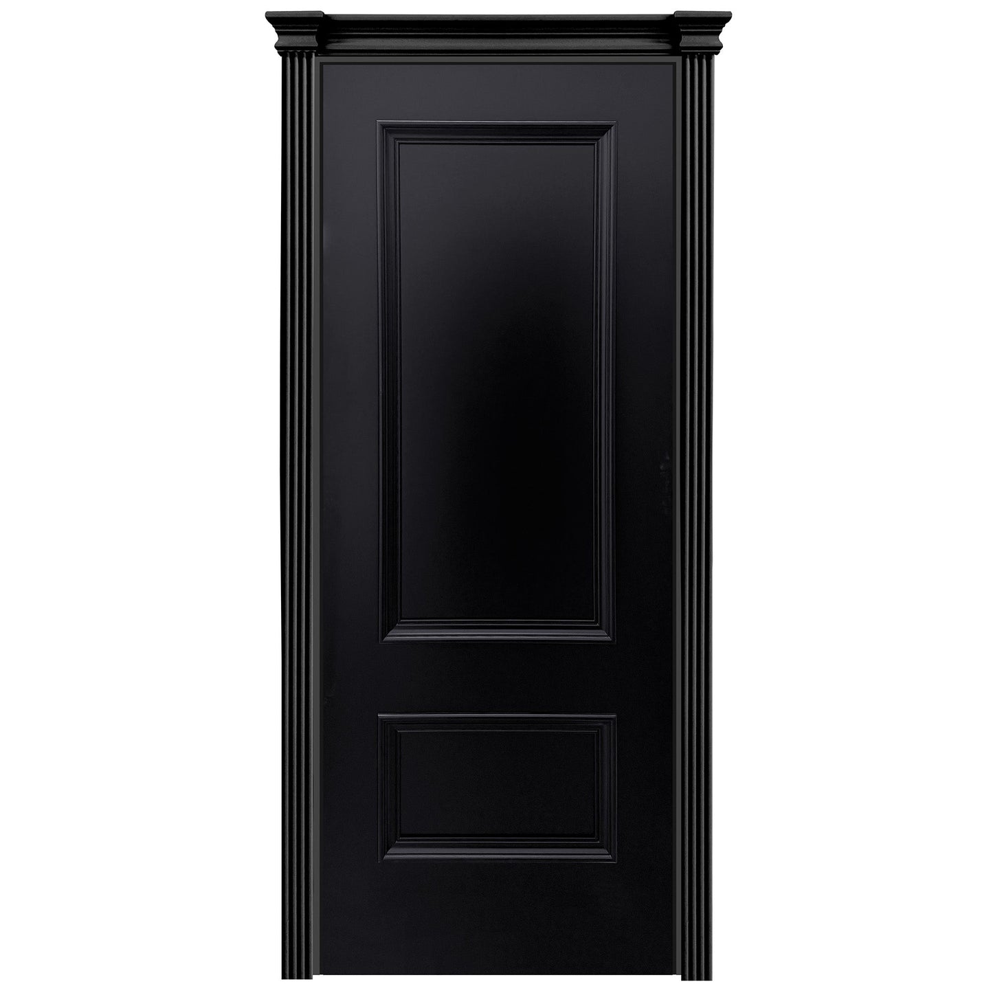 Jet Black Internal Fully Finished Mayfair 2 Panel Door