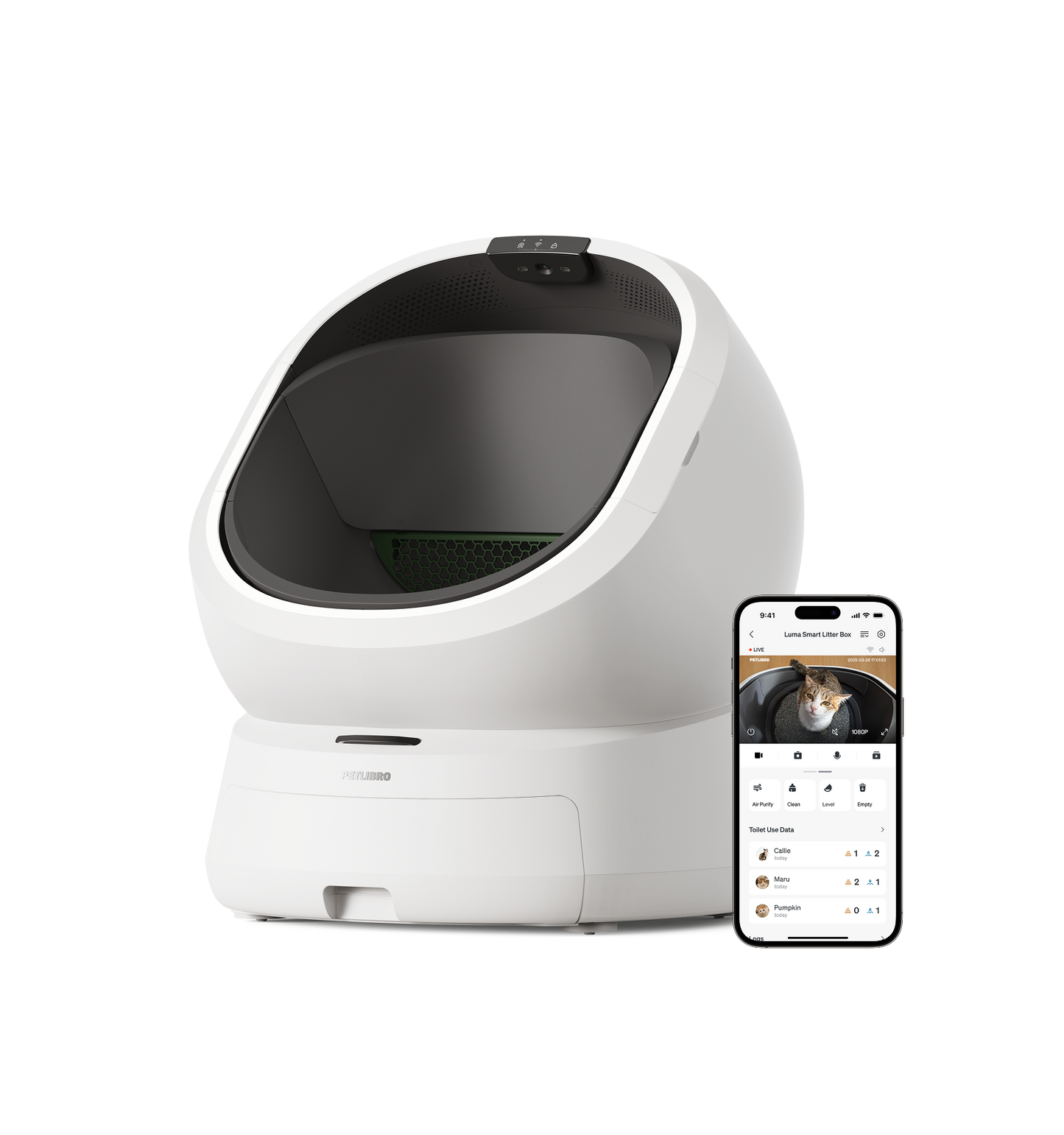 Luma Smart Litter Box with Fountain