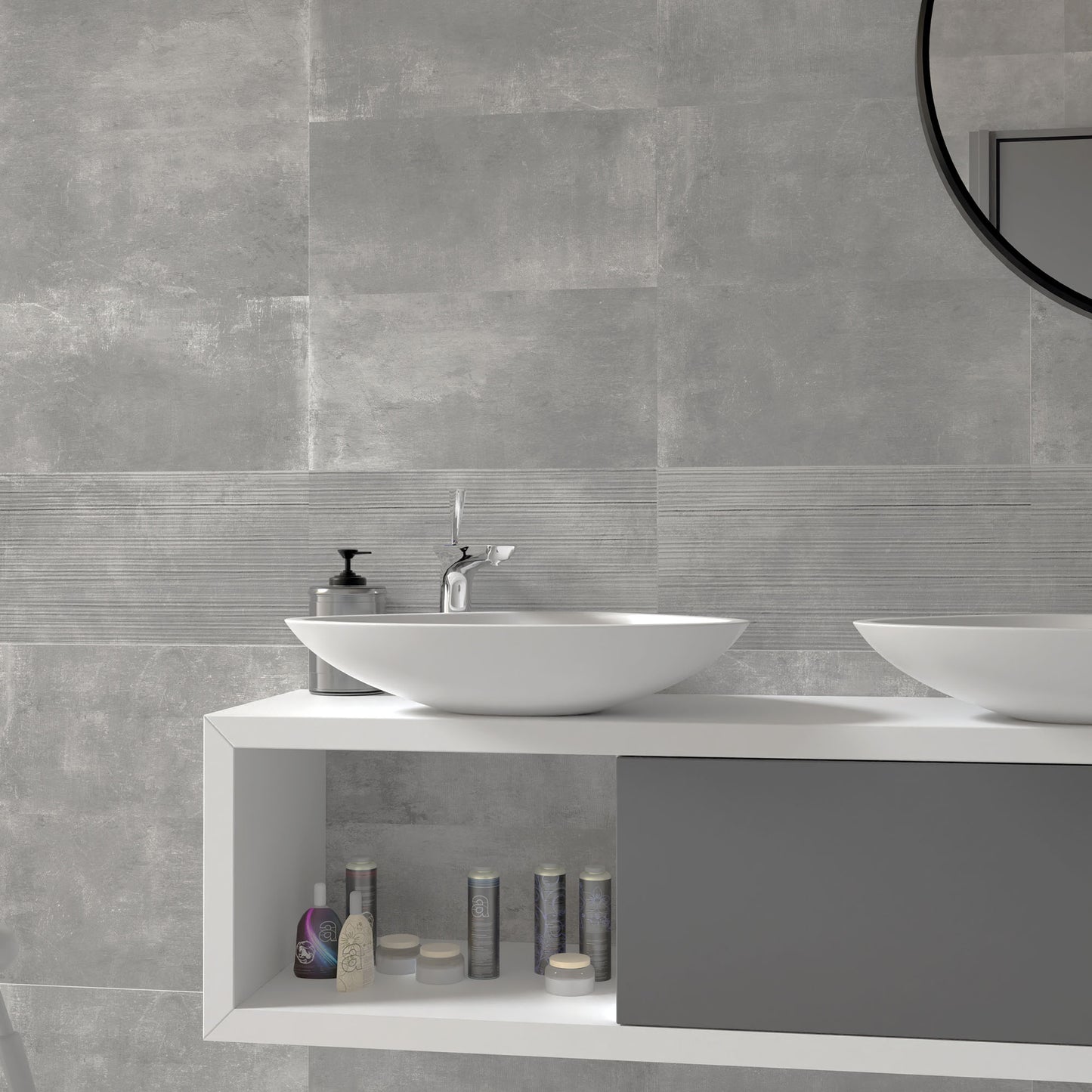 Ash Matt - Urban Textured Porcelain Wall & Floor Tile