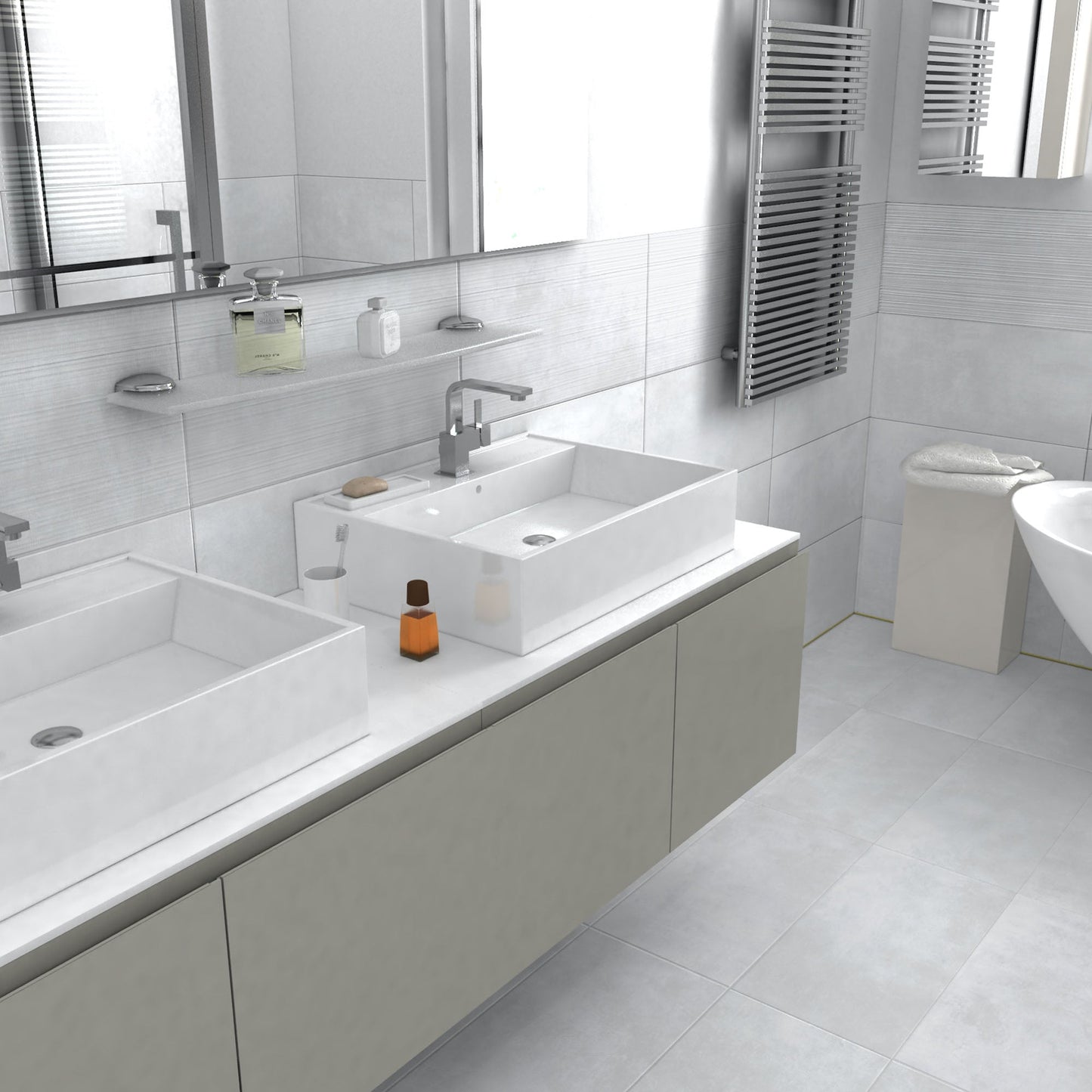 White Matt - Urban Smooth Porcelain Wall & Floor Tile