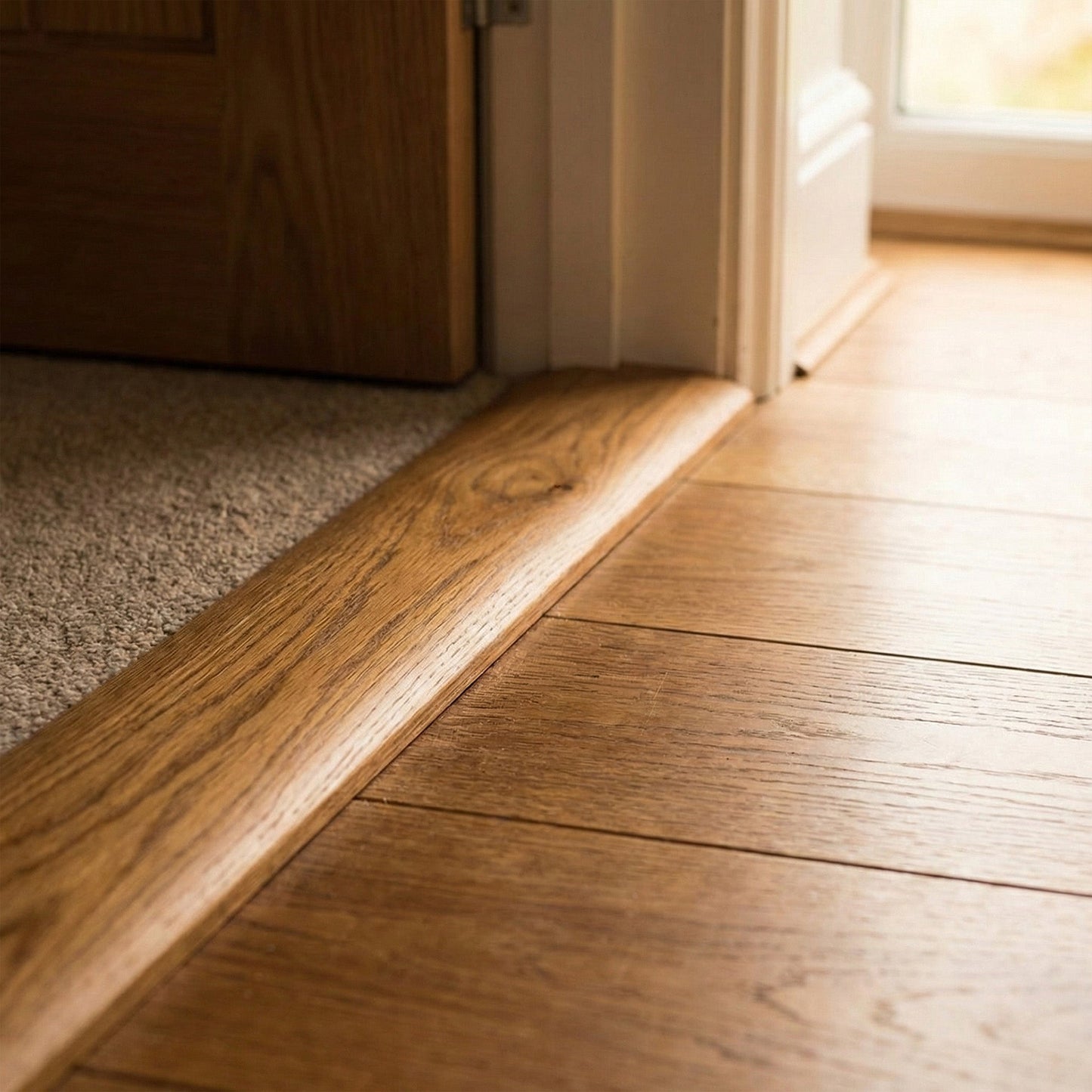 Natural Oiled - Oak End Profile Door Bar 990mm