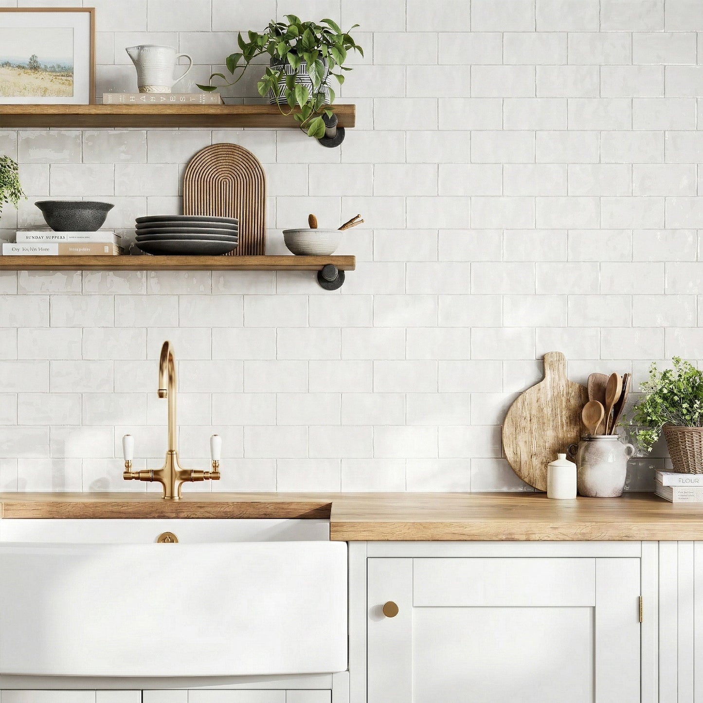 White Gloss - Crafted Smooth Ceramic Wall Tile