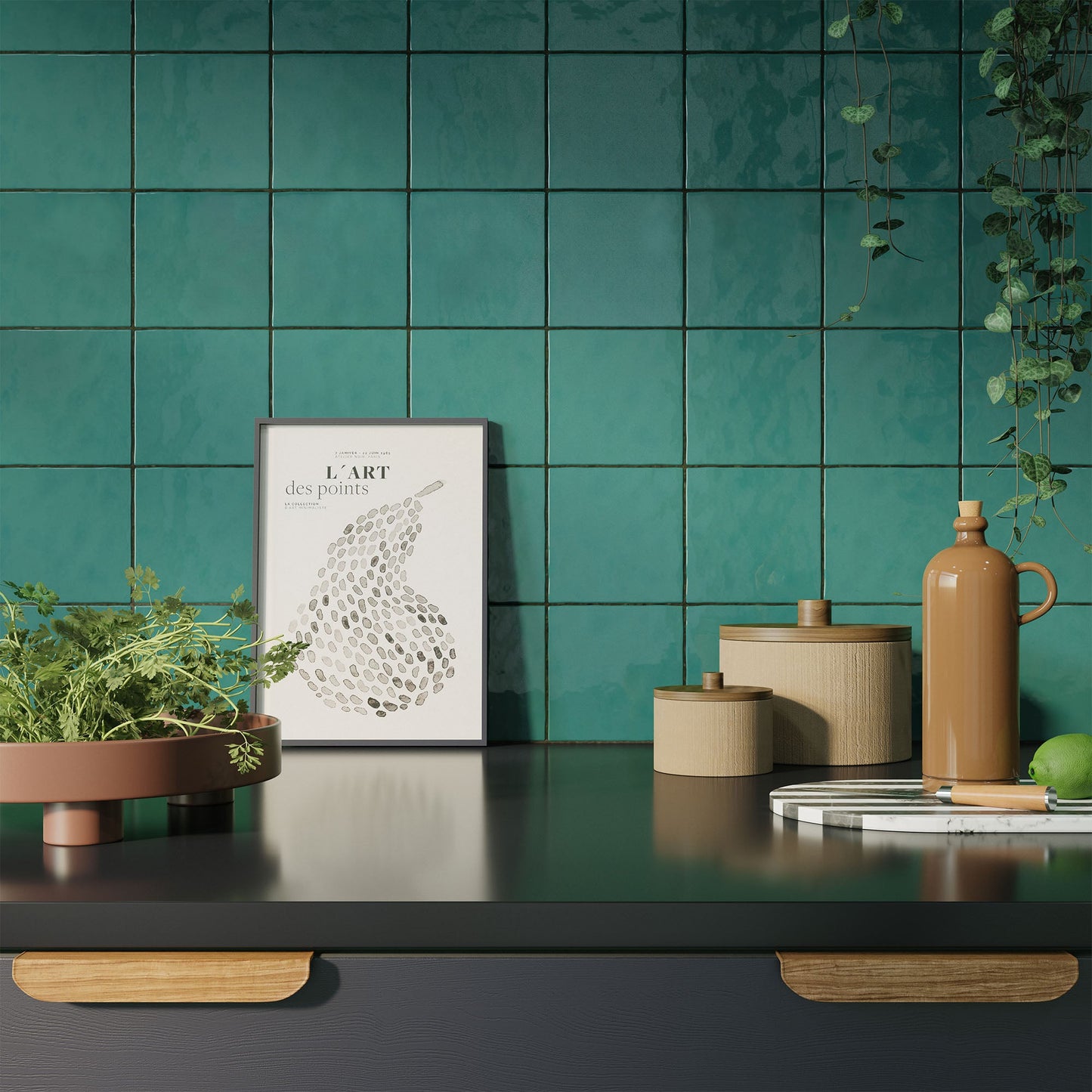 Turquoise Gloss - Vivid Smooth Ceramic Wall Tile