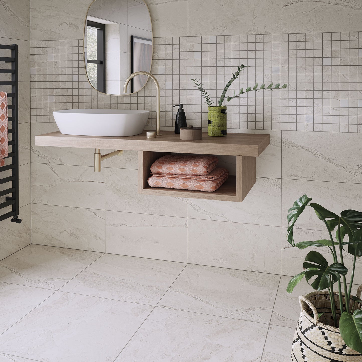 White Matt - Origins Smooth Porcelain Mosaic Tiles