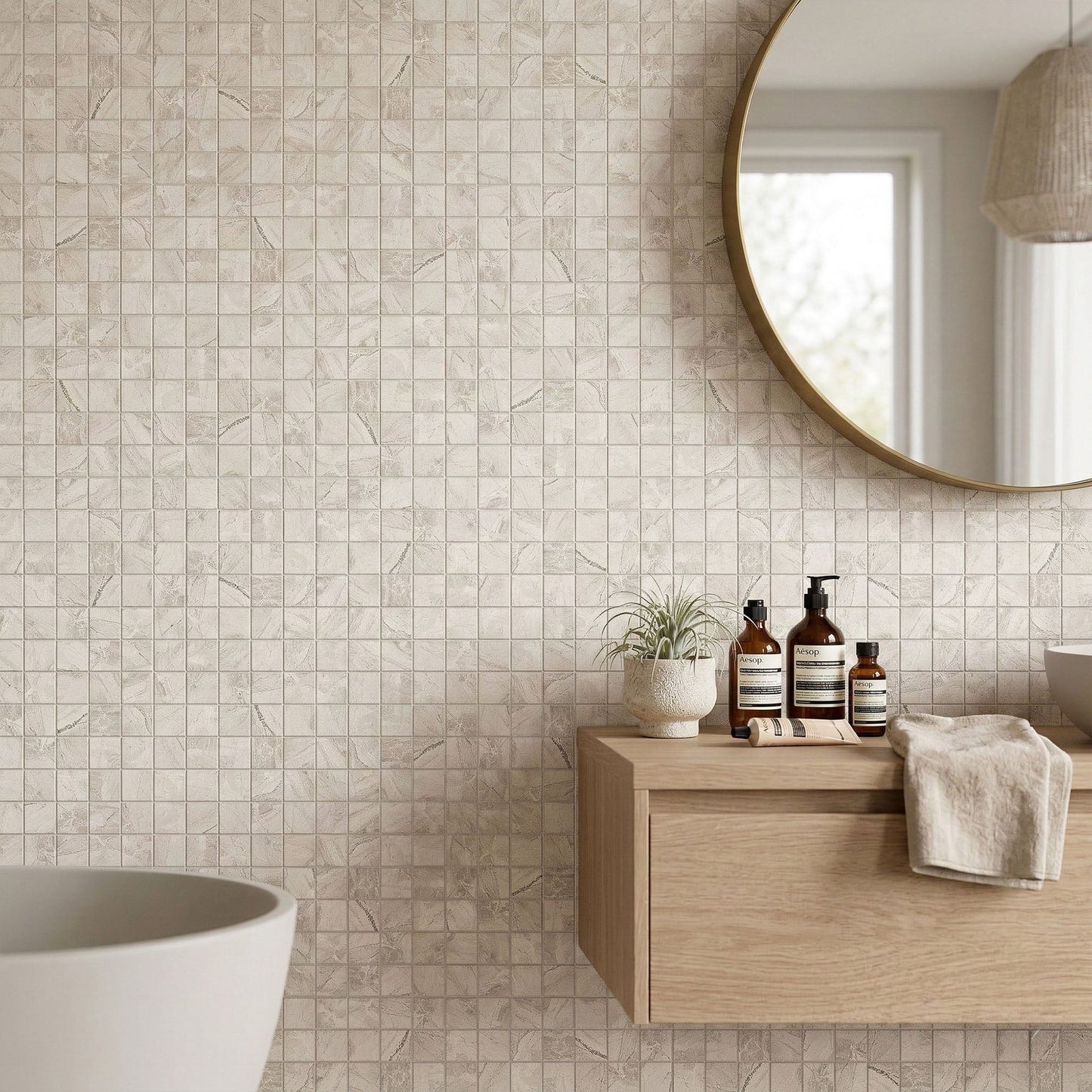 White Matt - Origins Smooth Porcelain Mosaic Tiles
