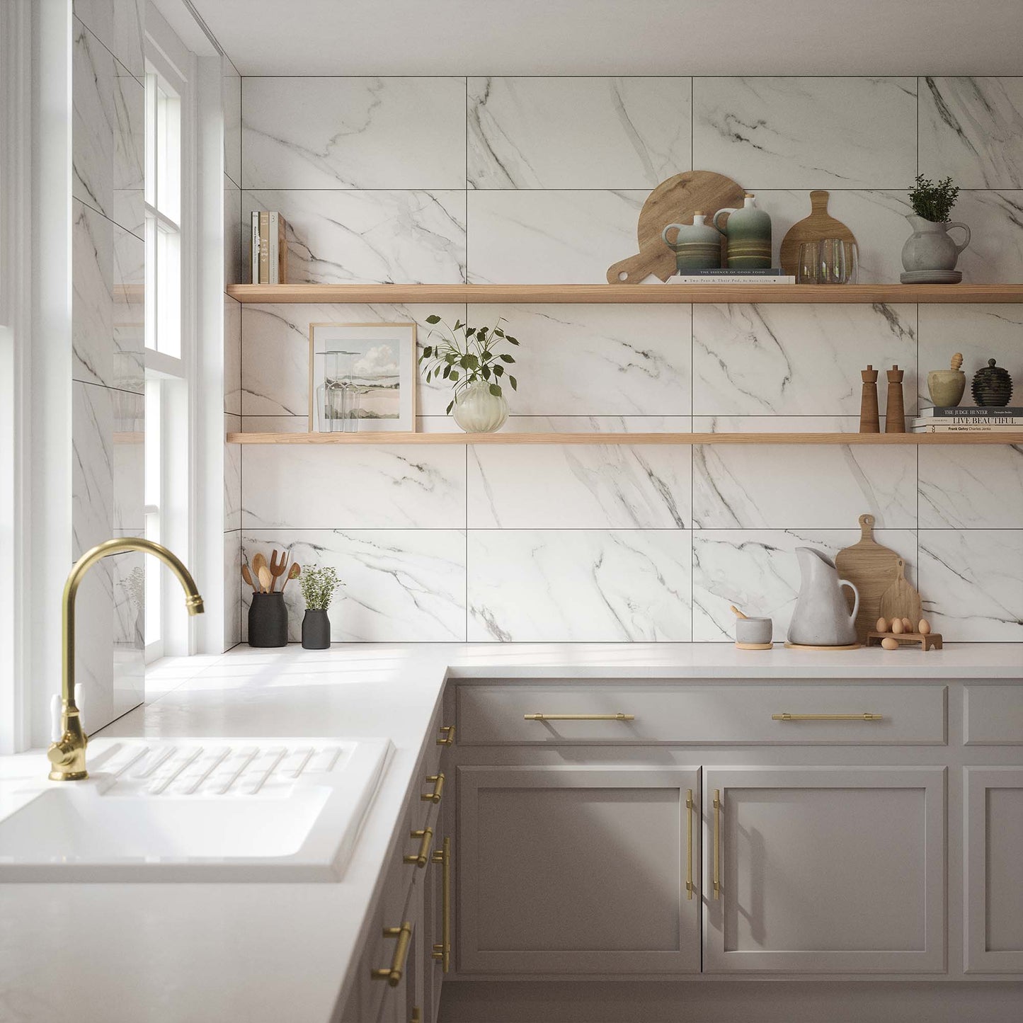 Clarence Matt - Smooth Ceramic Wall Tile Sample