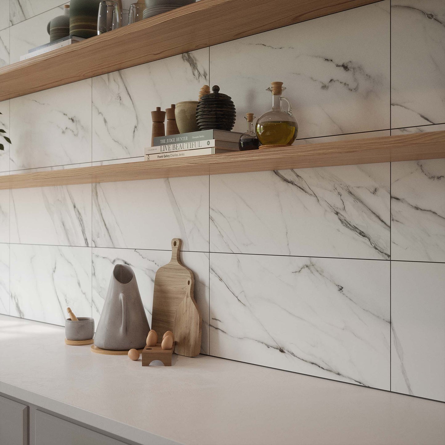 Clarence Matt - Smooth Ceramic Wall Tile Sample