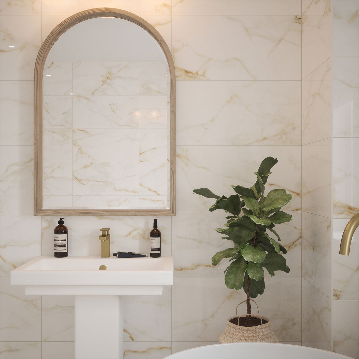 Sterling Gloss - Smooth Ceramic Wall Tile Sample