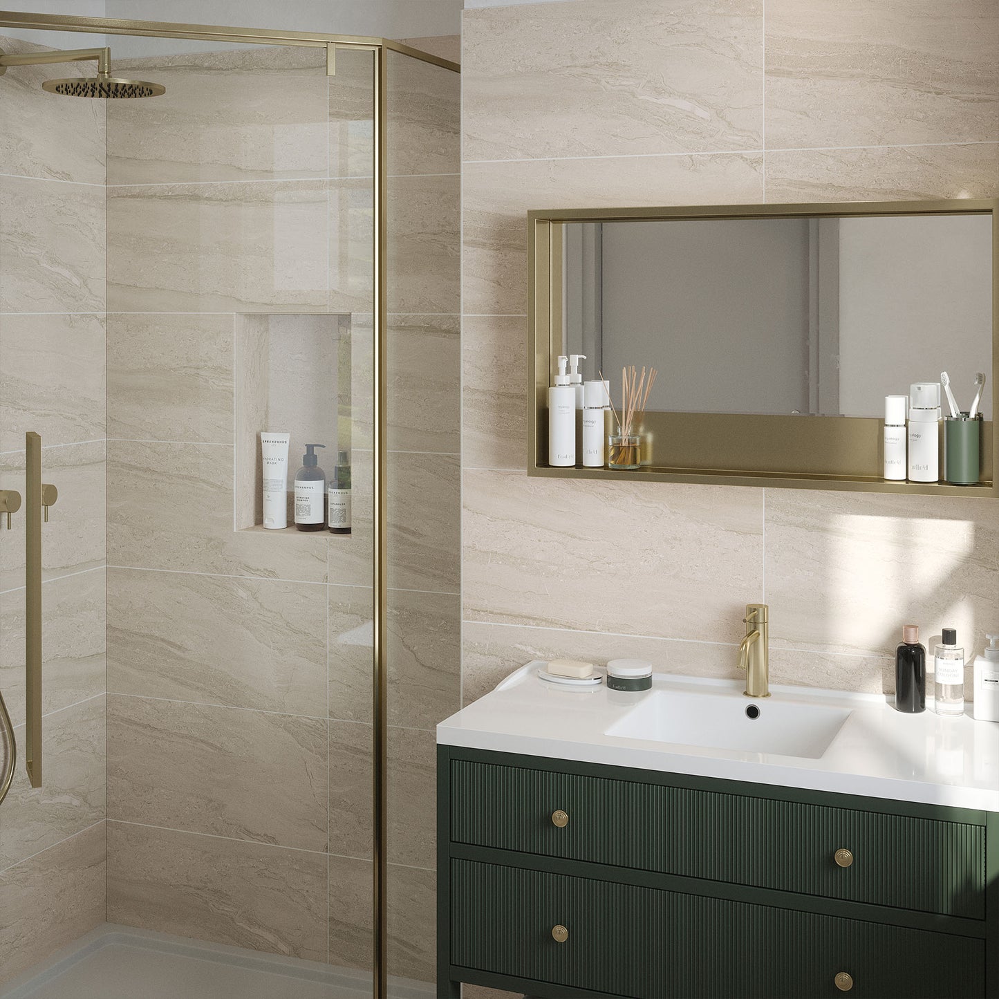 Beige Matt - Arden Smooth Ceramic Wall Tile Sample