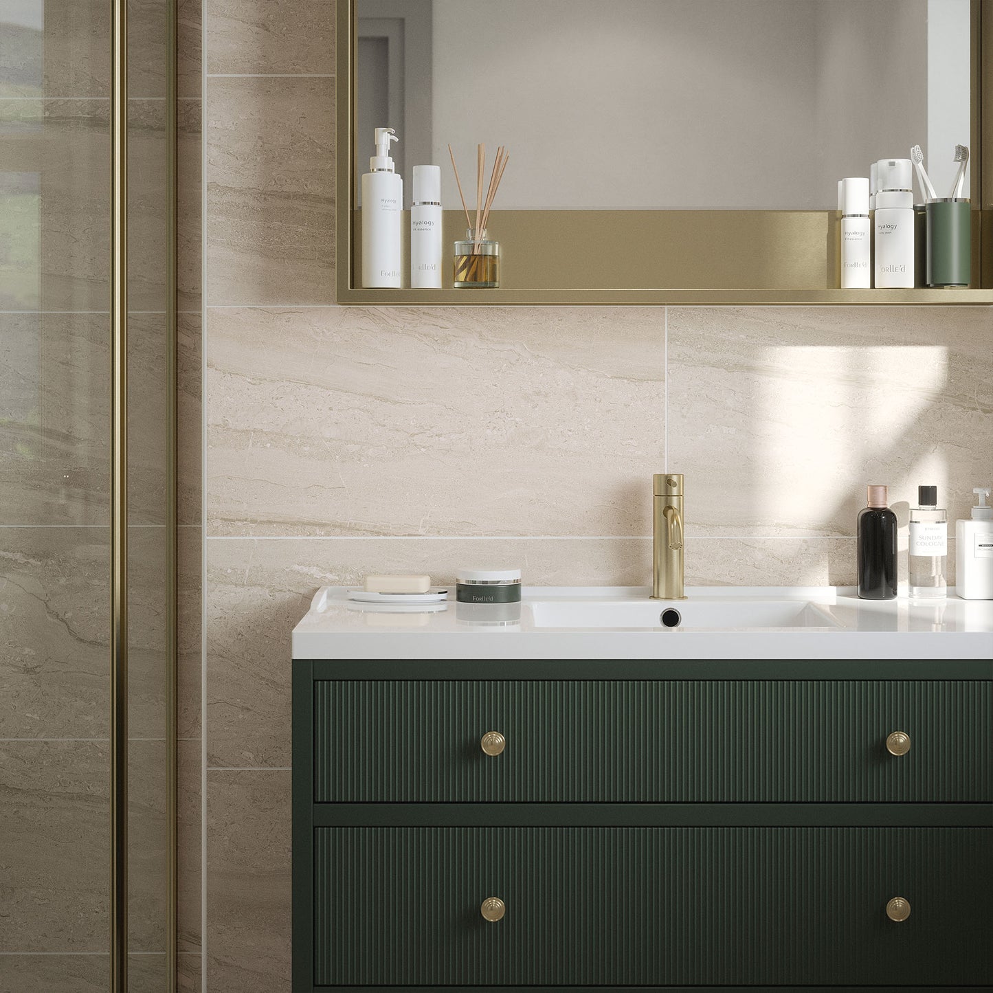 Beige Matt - Arden Smooth Ceramic Wall Tile Sample