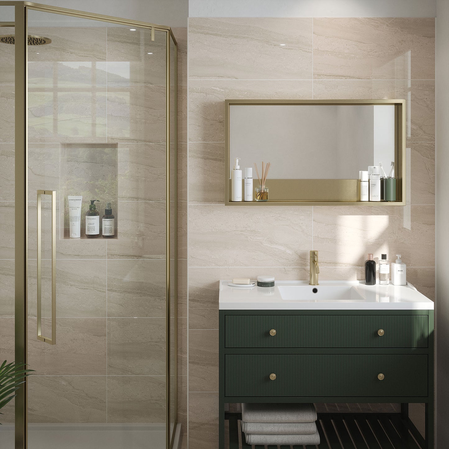 Beige Gloss - Arden Smooth Ceramic Wall Tile