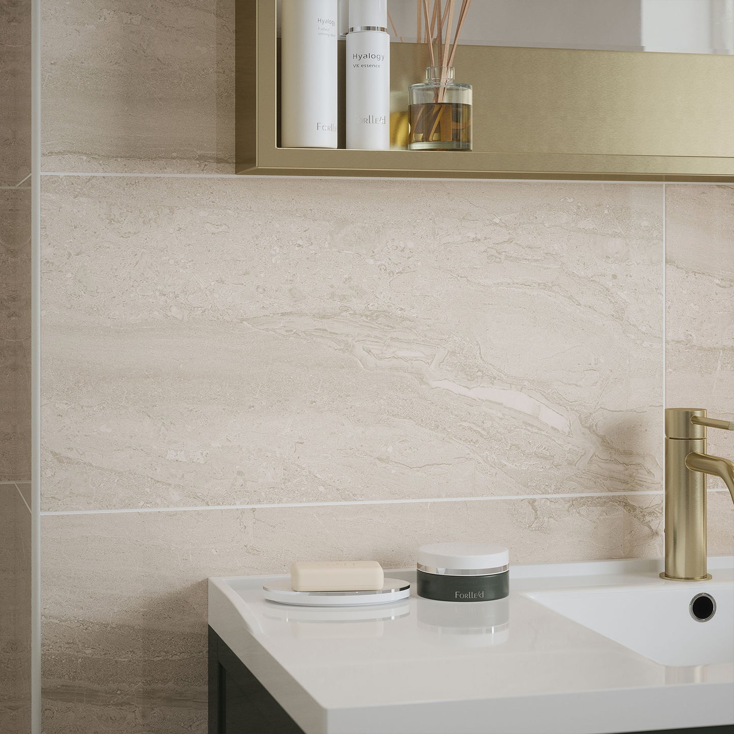 Beige Gloss - Arden Smooth Ceramic Wall Tile