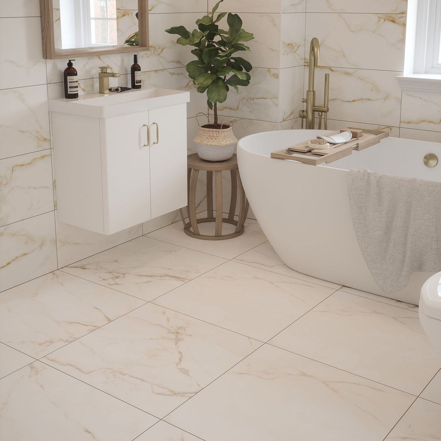 Sterling Matt - Smooth Porcelain Wall & Floor Tile Sample