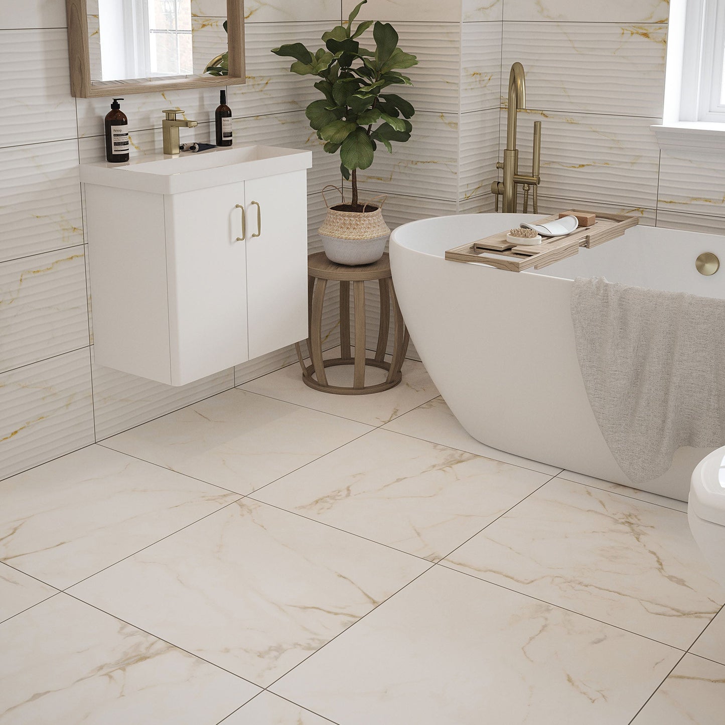Sterling Matt - Smooth Porcelain Wall & Floor Tile Sample