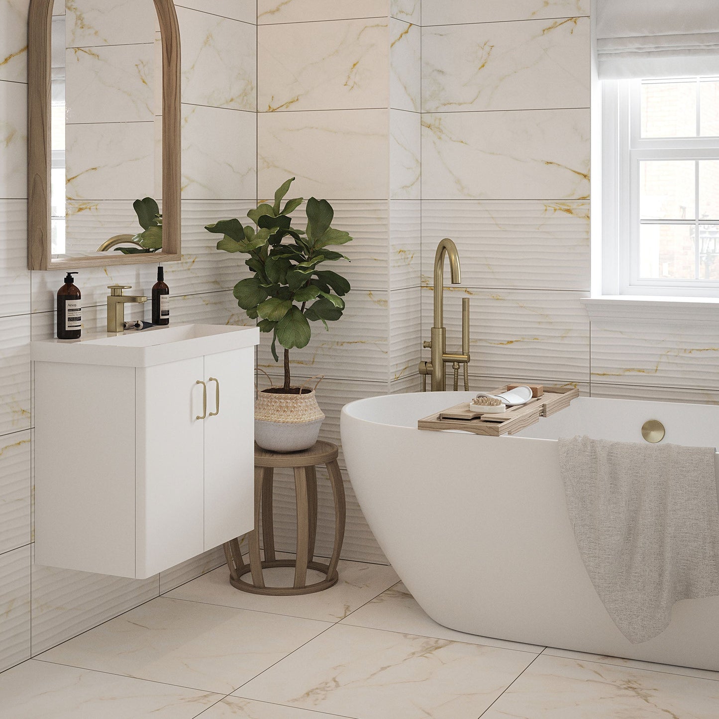 Sterling Matt - Smooth Porcelain Wall & Floor Tile Sample