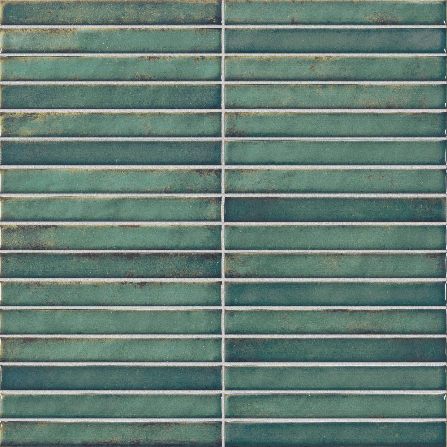 Emerald Gloss - Elara Smooth Linear Ceramic Wall Tile Sample