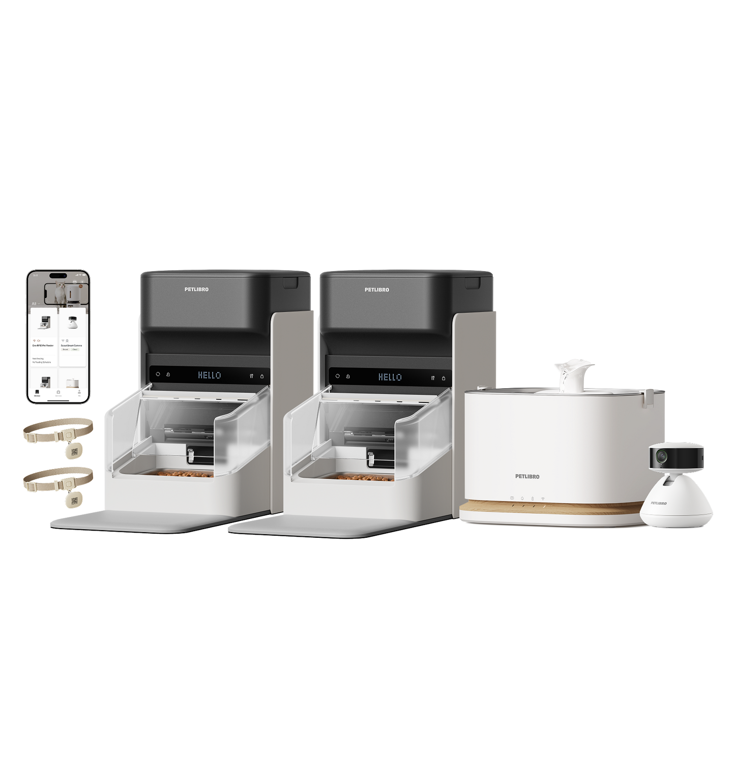 One RFID Smart Feeder & Dockstream 2 Smart Cordless Fountain & Scout Smart Camera