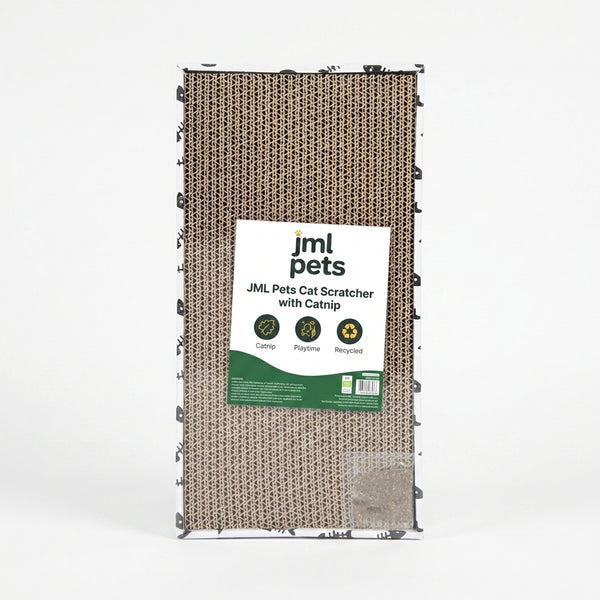 JMLPets Cat Scratcher with Catnip – 40 x 21 cm