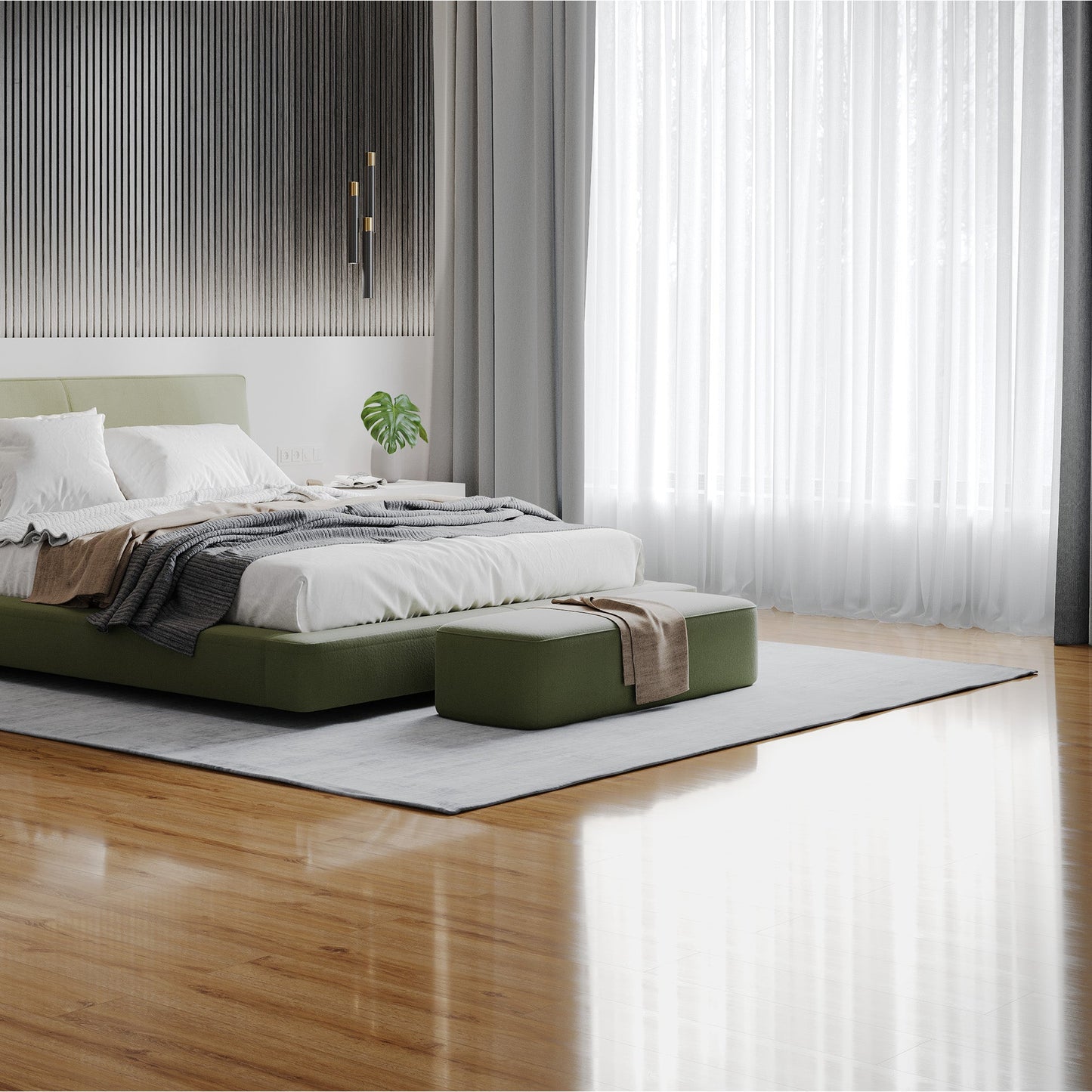 Khor Oak - Lustre 8mm High Gloss Laminate Flooring