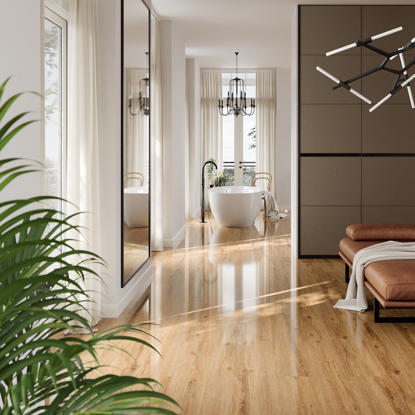Khor Oak - Lustre 8mm High Gloss Laminate Flooring