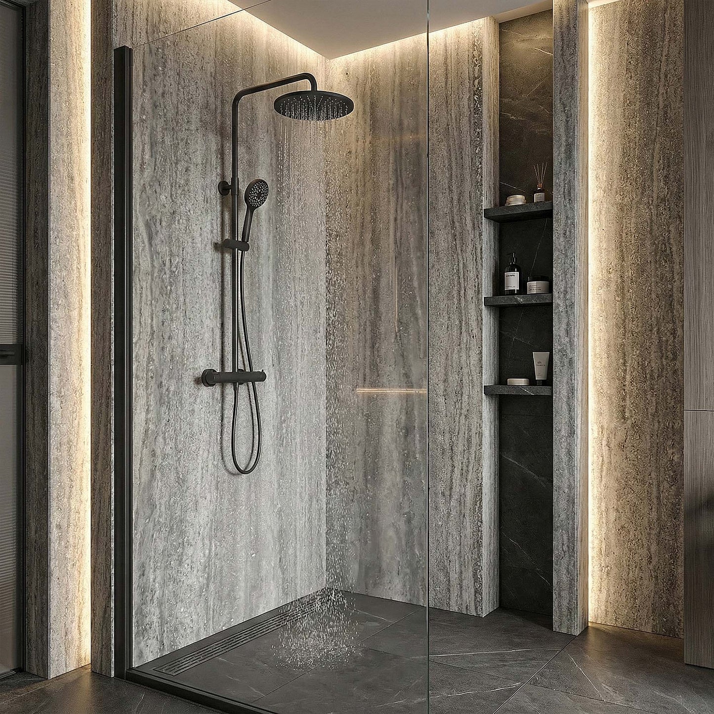 Sand Marble - PVC Gloss Shower Wall Panel