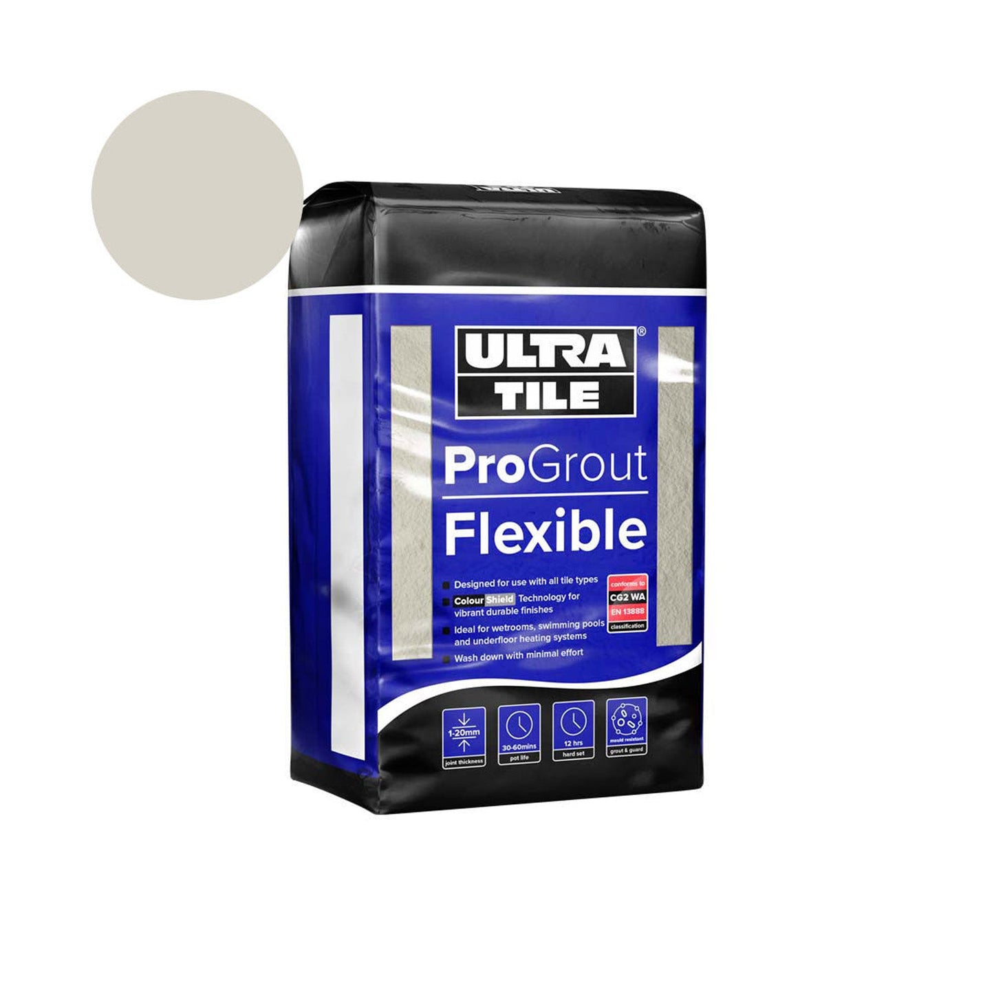 Limestone - Ultra ProGrout 3kg Flexible Wall & Flooring Grout