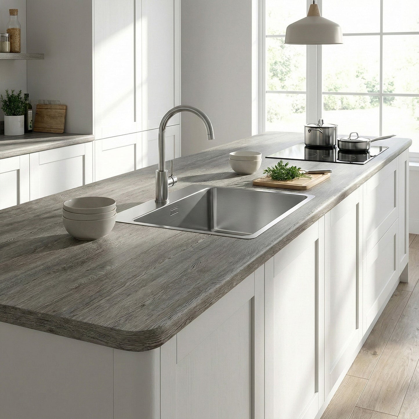 Silver oak - Matt Worktop Sample (WT38RD-10)