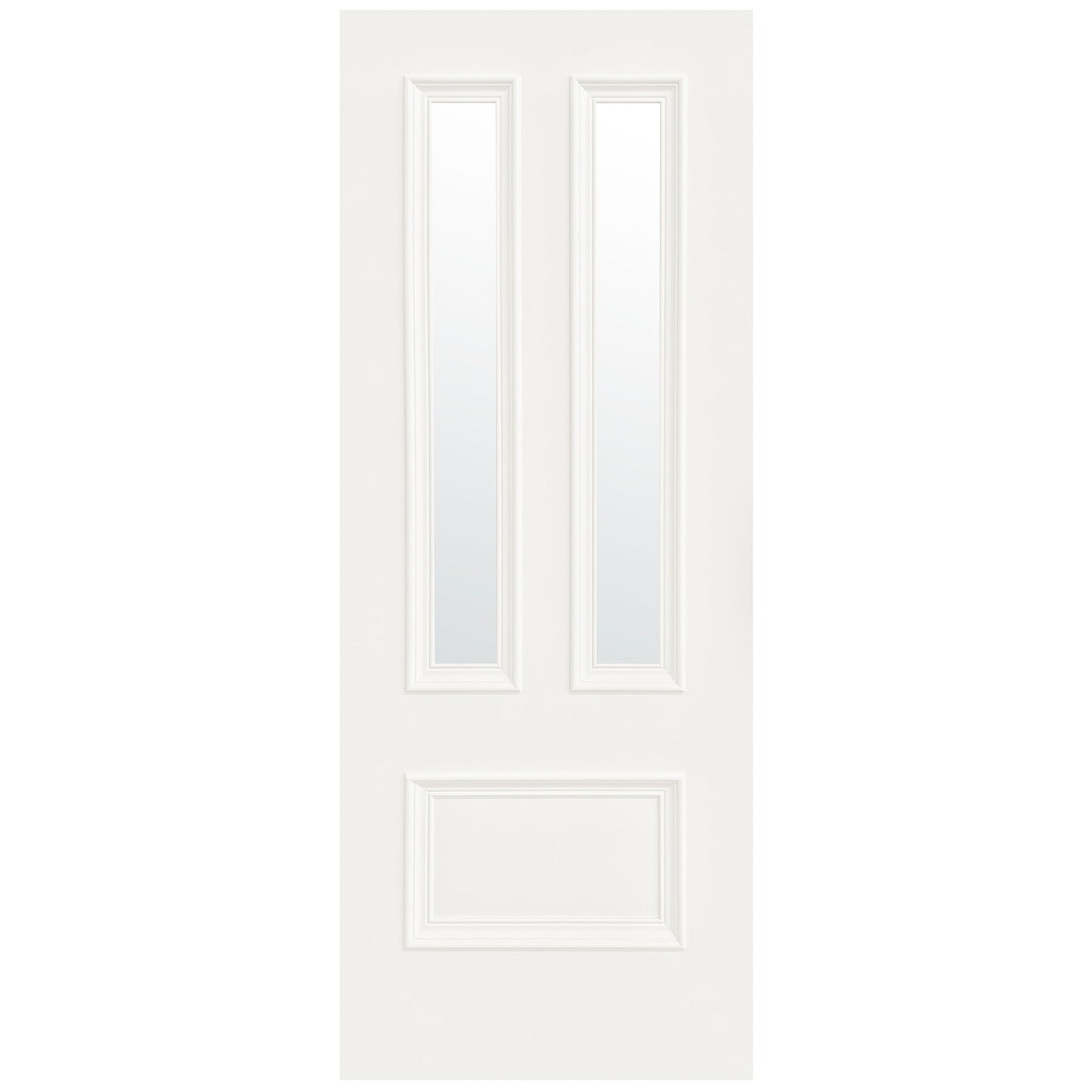 White Internal Fully Finished Clear Glass Belgravia 3 Panel Door