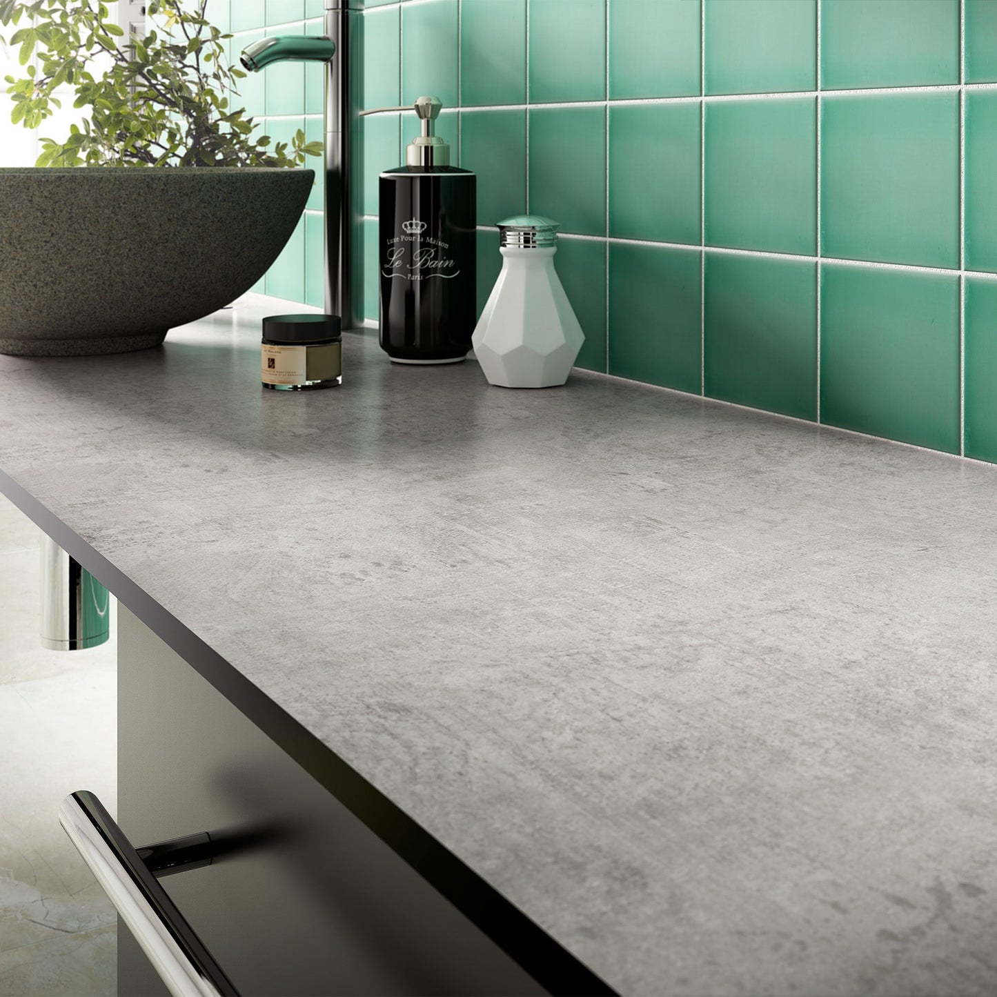 Woodstone gris - Matt Worktop Sample (WT38SQ-3)