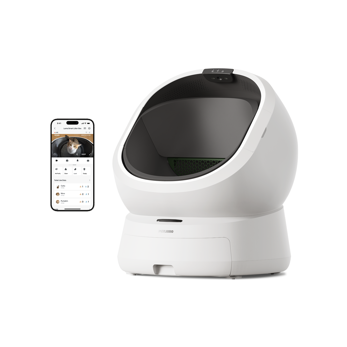 Luma Smart Litter Box with Fountain