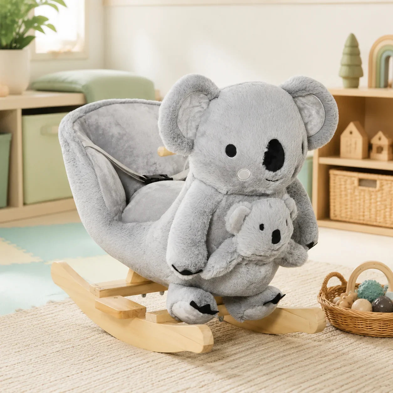 Koala Plush Rocking Toy with Glove Puppet