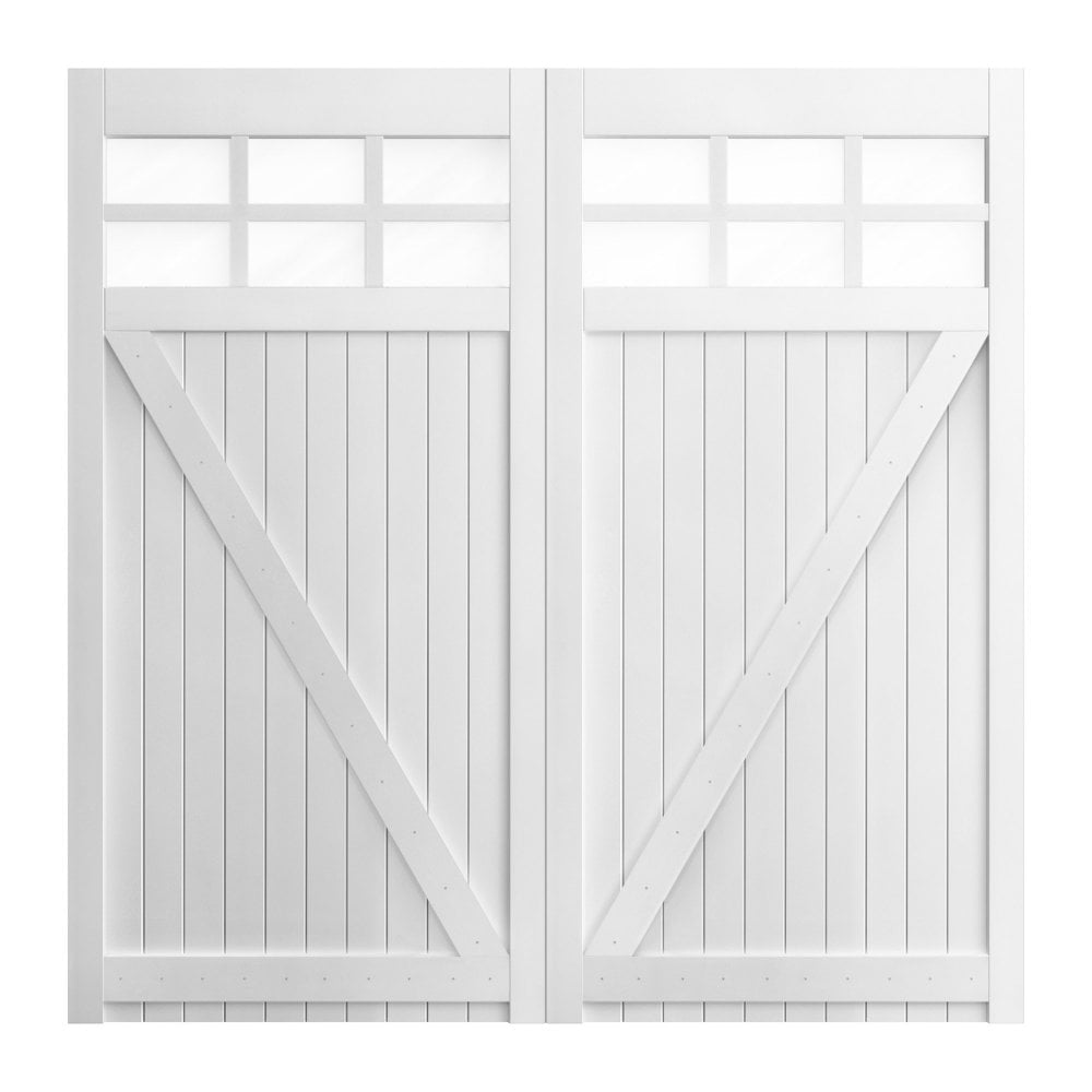 B-Grade White External Painted Composite Obscure Glass Garage Door
