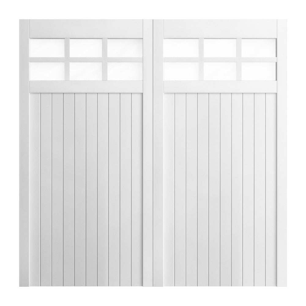 B-Grade White External Painted Composite Obscure Glass Garage Door