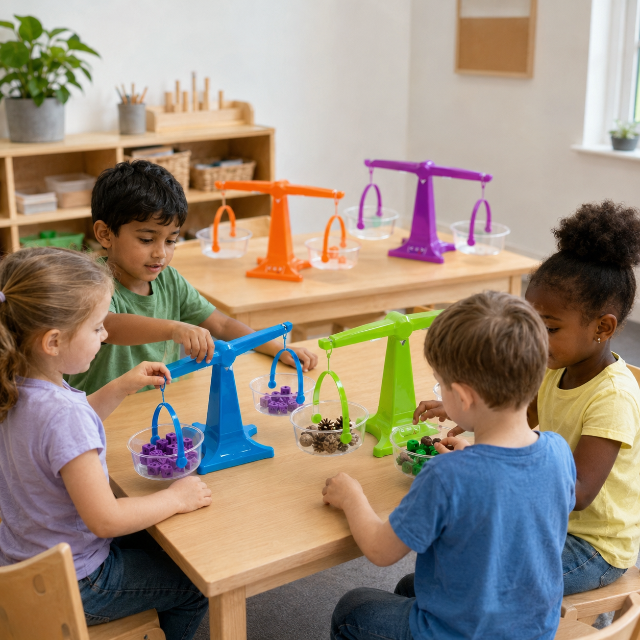 Nestable Pan Balances Set of 4