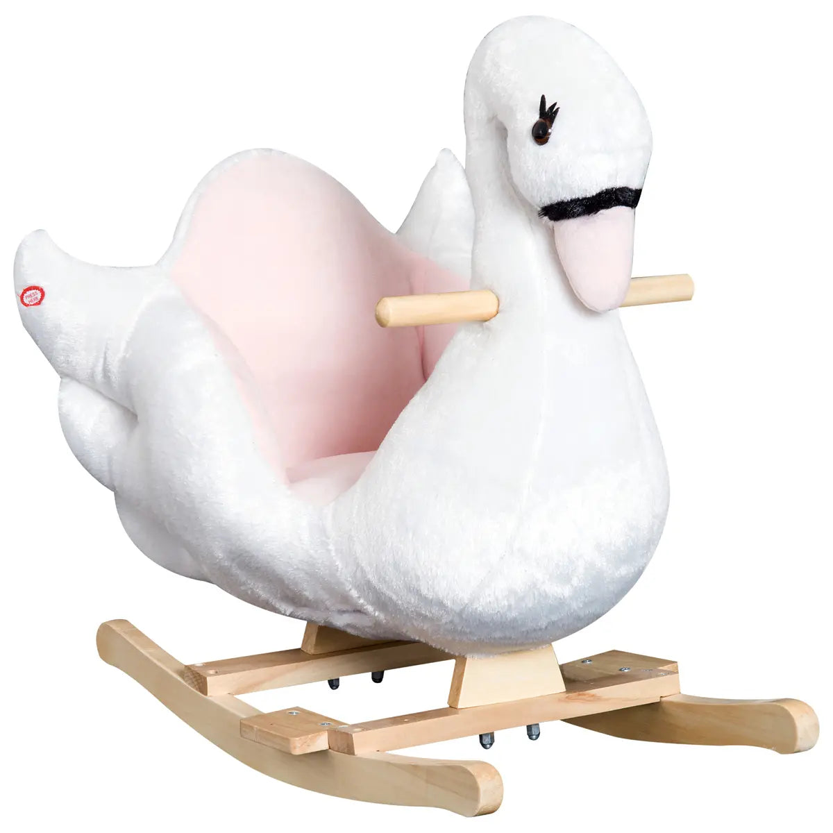 Swan Plush Rocking Horse with Music