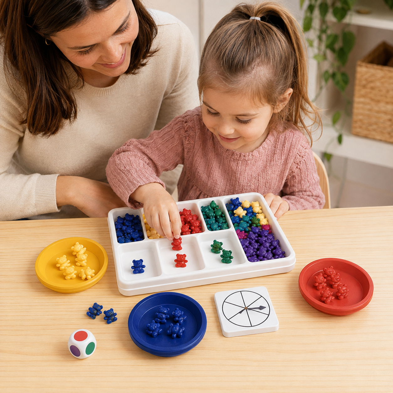 Three Bear Family Sort, Pattern & Play Activity Set