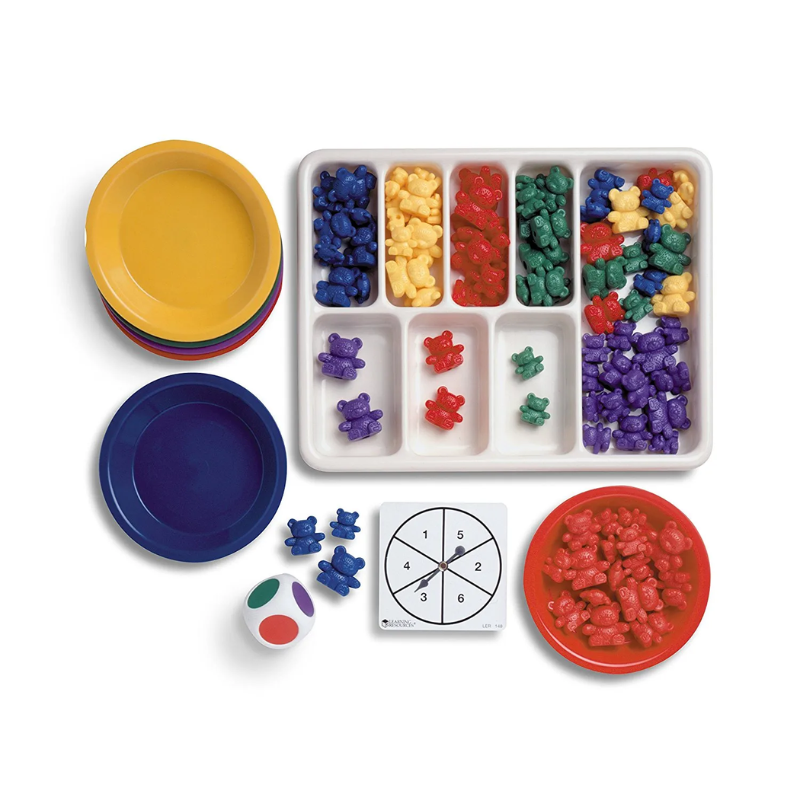 Three Bear Family Sort, Pattern & Play Activity Set